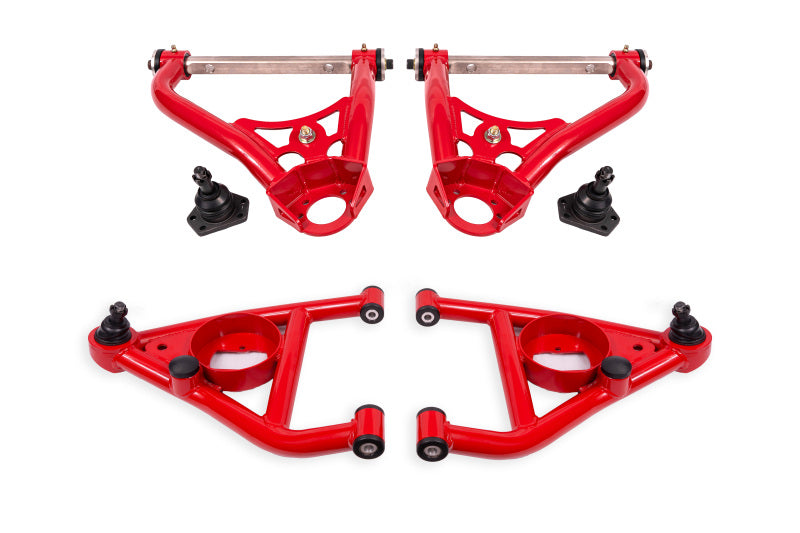 BMR Control Arms - BMR 67-69 GM F-Body / 68-74 X-Body Non-Adj. Upper & Lower A-Arms (Polyurethane) - Red
