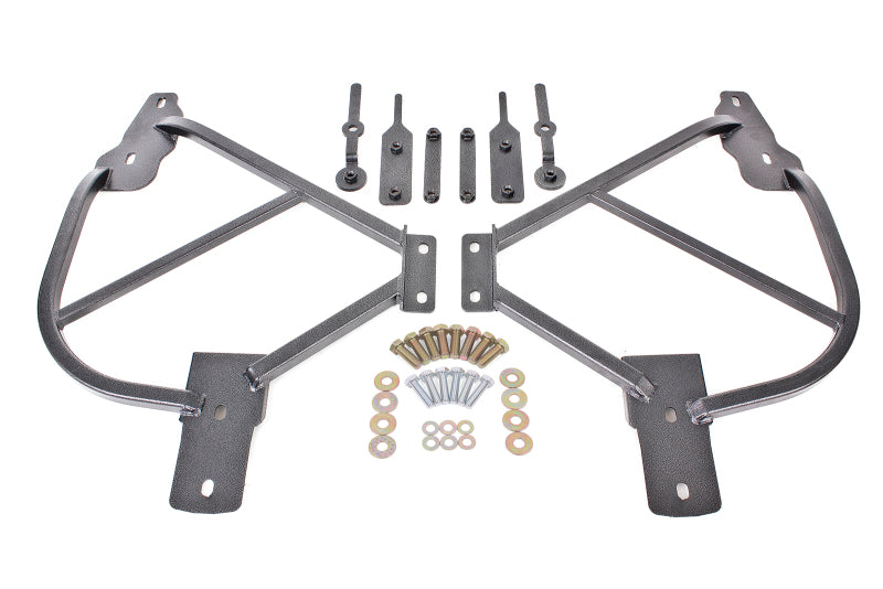 BMR Subframe Connectors - BMR 10-15 5th Gen Camaro Bolt-On Subframe Connectors - Black Hammertone