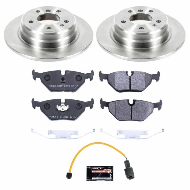 PSB Track Day Kit - Power Stop 1989 BMW 525i Rear Track Day Brake Kit