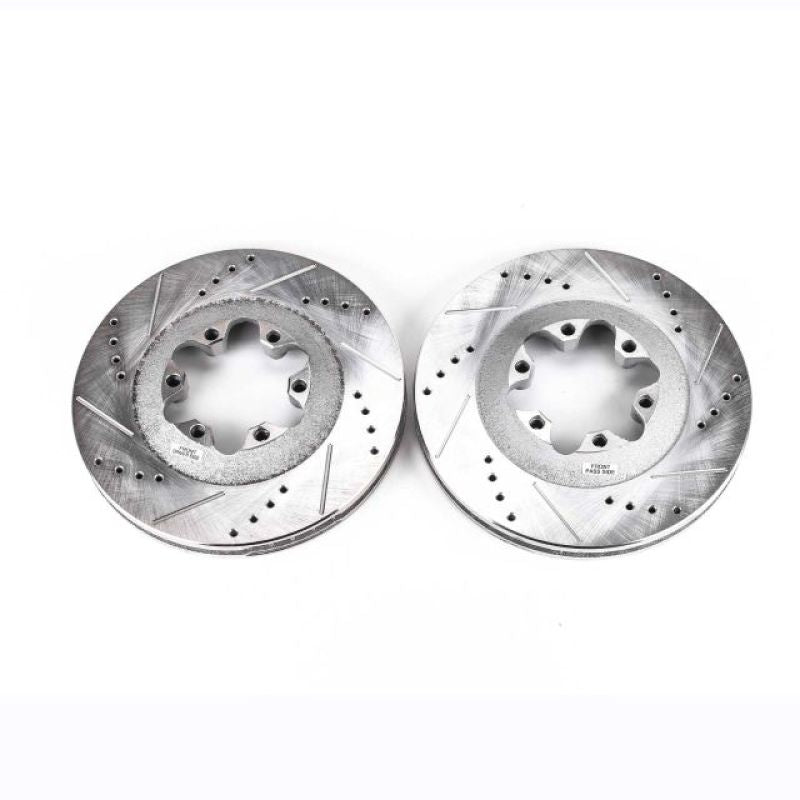 PSB Evolution Drill/Slot Rotor - Power Stop 09-12 Chevrolet Colorado Front Evolution Drilled & Slotted Rotors - Pair