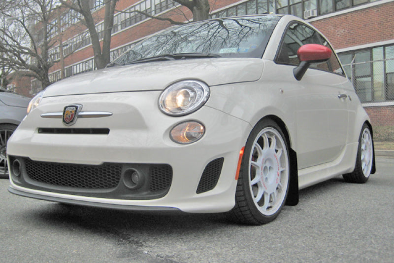 RAL UR Blk Flap/Rd Logo - Rally Armor 12-18 Fiat 500 Black UR Mud Flap w/Red Logo