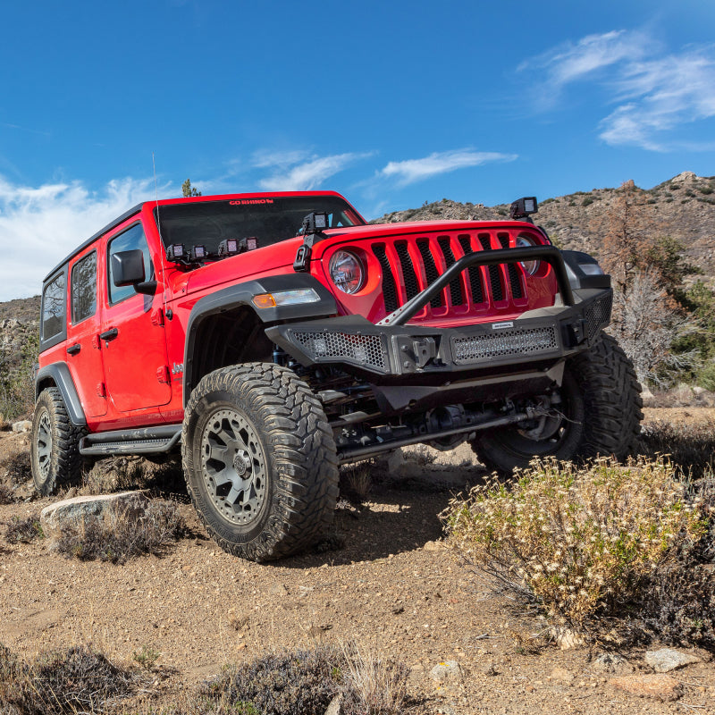 GOR Rockline Bumper - Go Rhino 18-20 Jeep Wrangler JL/JLU Rockline Front Bumper Skid Plate