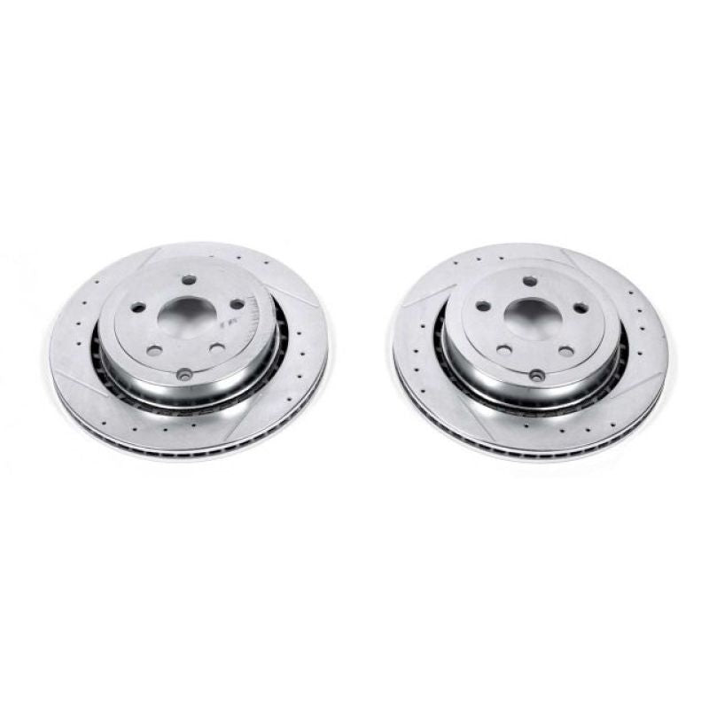PSB Evolution Drill/Slot Rotor - Power Stop 11-17 Chevrolet Caprice Rear Evolution Drilled & Slotted Rotors - Pair