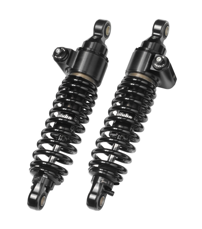 BIT WME2 Twinshocks - Bitubo WME2 Twinshocks Adjustable: Hydraulic Spring Preload, Rebound, Length 306mm, Dark Edition