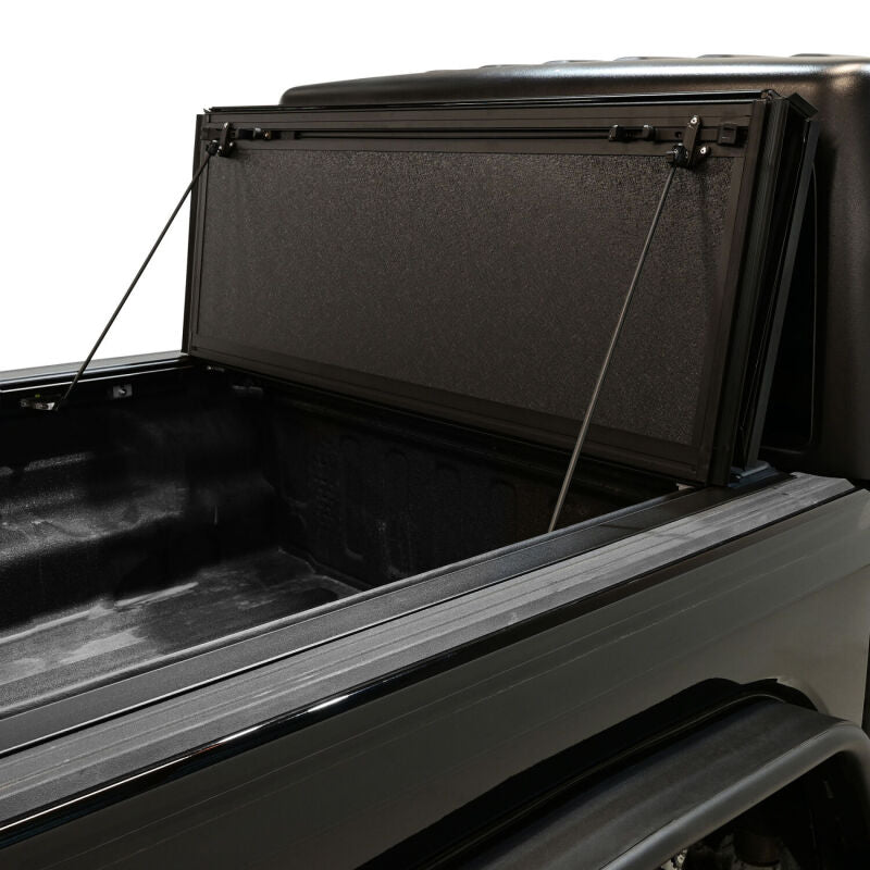 WES Hard Tri-Fold Tonneau Covers - Westin 20-26 Jeep Gladiator JT 4WD 5ft. Bed Hard Tri-Fold Tonneau Cover - Black