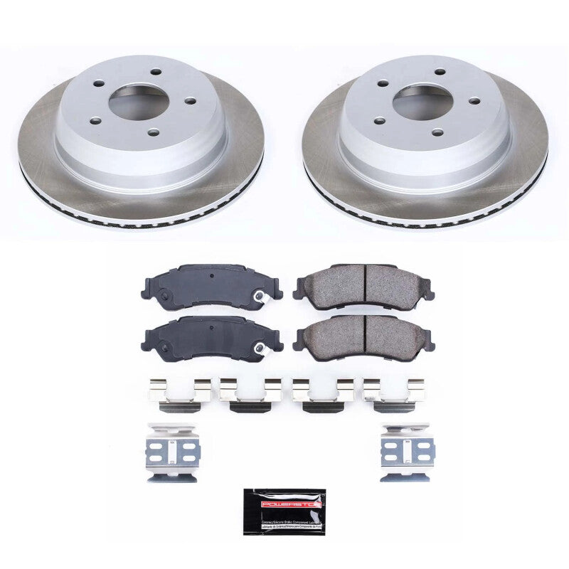 PSB Semi-Coated Rotor Kits - Power Stop 2003 GMC Sonoma Rear Semi-Coated Rotor Kit
