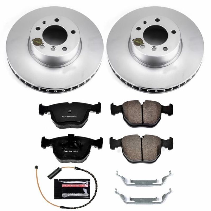 PSB Z23 Evolution Coated Kit - Power Stop 1995 BMW 740i Front Z23 Evolution Sport Coated Brake Kit