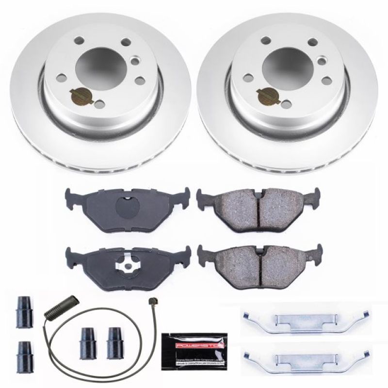PSB Z23 Evolution Coated Kit - Power Stop 98-99 BMW 323i Rear Z23 Evolution Sport Coated Brake Kit
