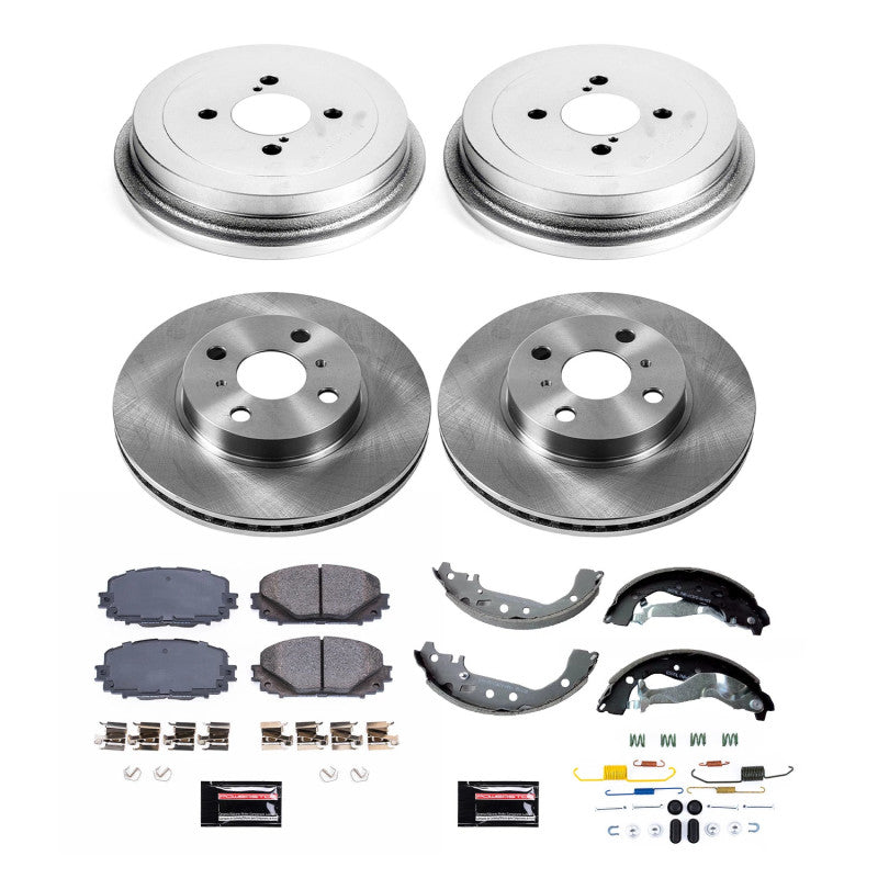 PSB Autospecialty Kit - Power Stop 15-18 Toyota Yaris Front & Rear Autospecialty Brake Kit