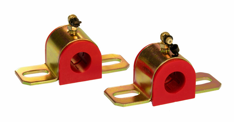 PRO Sway/End Link Bush - Red - Prothane Universal 90 Deg Greasable Sway Bar Bushings - 7/8in - Type B Bracket - Red