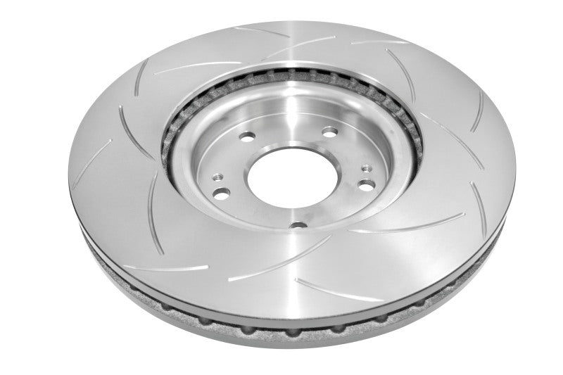 DBA Street Slotted Rotors - DBA 98-08 Mitsubishi EVO V-IX Front Slotted T2 Street Series Rotor