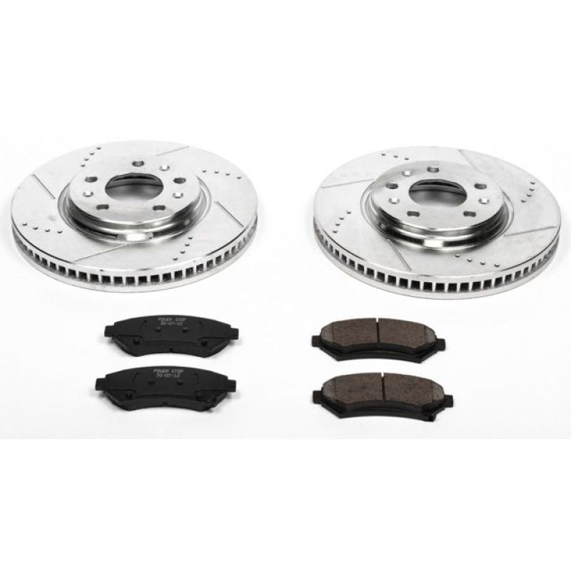 PSB Z23 Evolution Kit - Power Stop 2004 Cadillac Seville Front Z23 Evolution Sport Brake Kit