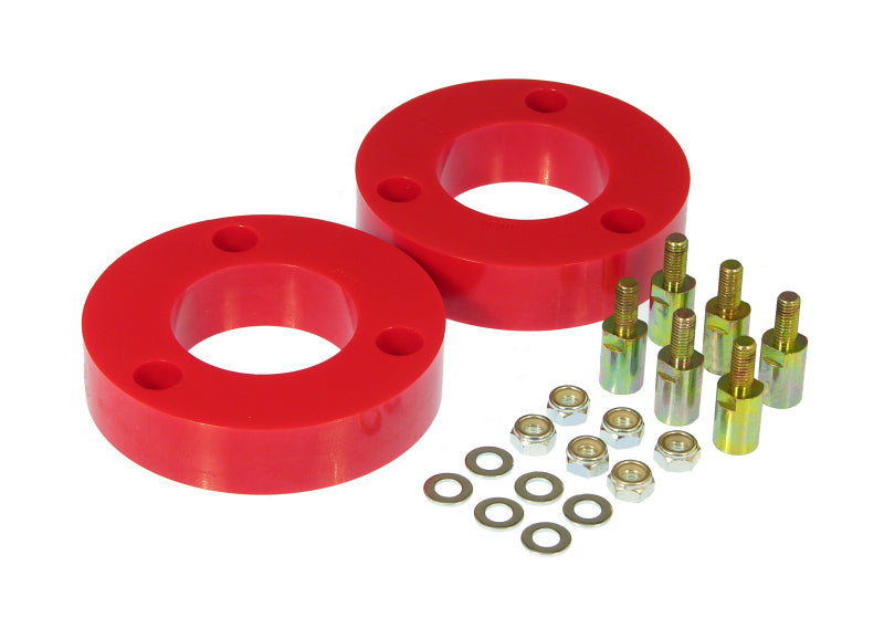 PRO Coil Spring Isolator - Red - Prothane 04-08 Nissan Titan Front Coil Spring 2in Lift Spacer - Red