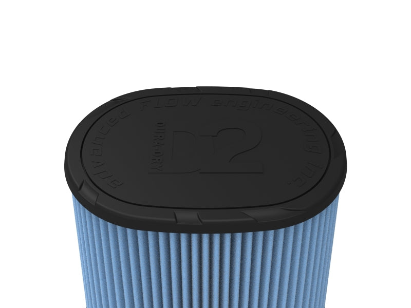 AFE Universal D2 Dura Dry Air Filter - aFe Momentum Intake Replacement Filter w D2 Dura-Dry Media 5in F X (9x7)in B X (7-1/4x5)in T X 9in H