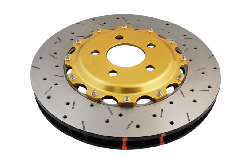 DBA 5000 Slot&Drill Rotors - DBA 99-04 Audi A6 Quattro 4.2L Front 5000 Series Drilled & Slotted Rotor w/Gold Hat