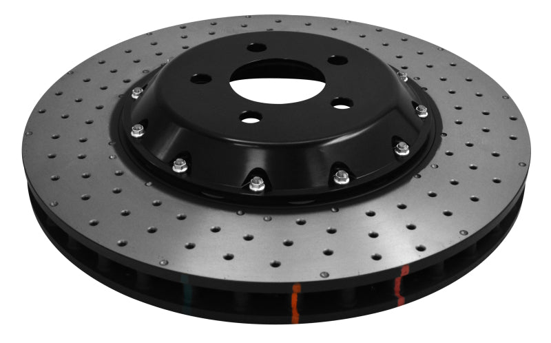 DBA 5000 Series Drilled Rotors - DBA 15-20 Ford Mustang GT Perf Package (380mm Front Rotor) Front 5000 Series Drilled Rotor w/Blk Hat