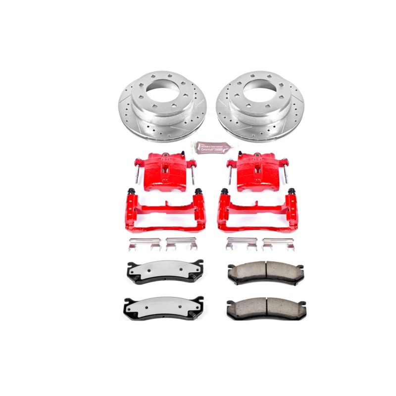 PSB Z36 Truck & Tow Kit - Power Stop 03-09 Hummer H2 Rear Z36 Truck&Tow Kit w/Cals