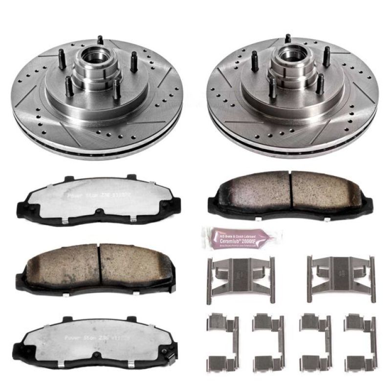 PSB Z36 Truck & Tow Kit - Power Stop 97-00 Ford F-150 Front Z36 Truck & Tow Brake Kit