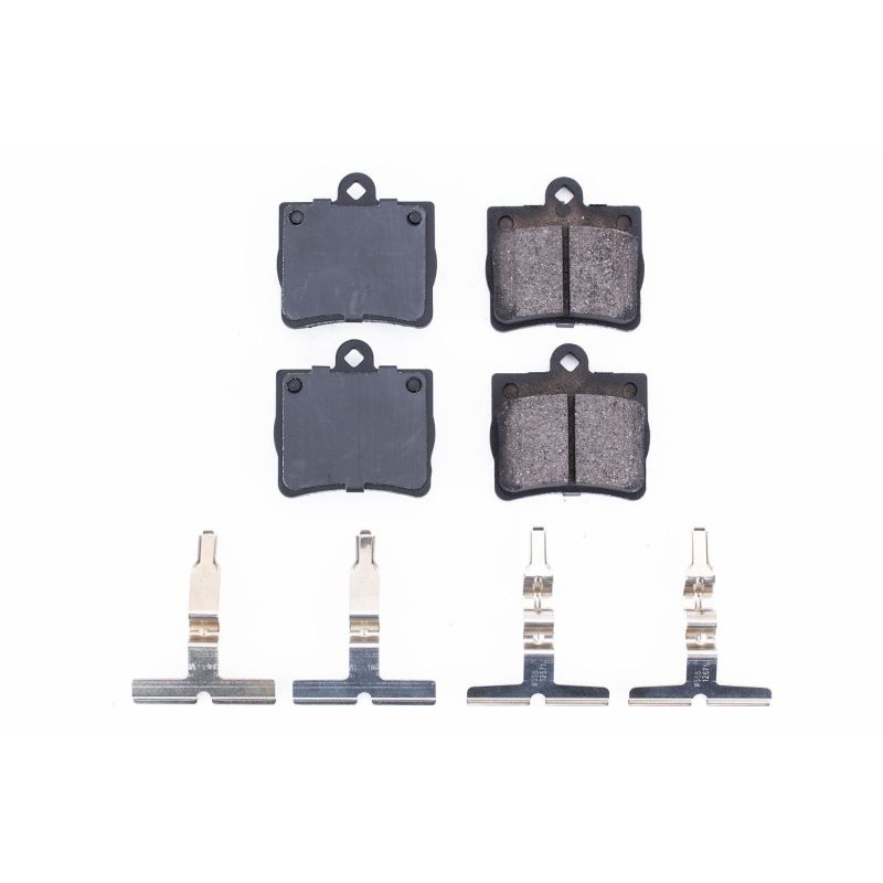 PSB Z17 Evolution Brake Pads - Power Stop 97-98 Mercedes-Benz C230 Rear Z17 Evolution Ceramic Brake Pads w/Hardware