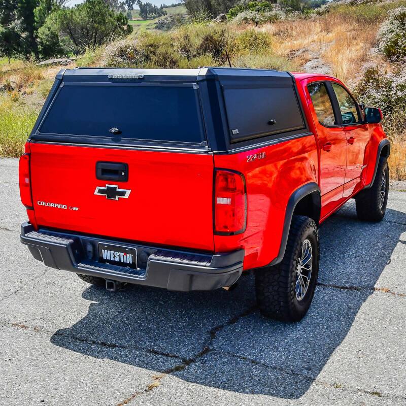WES EXP Truck Caps - Westin 15-22 Chevrolet Colorado CC 5ft Bed EXP Truck Cap - Black (Box 1 ONLY)
