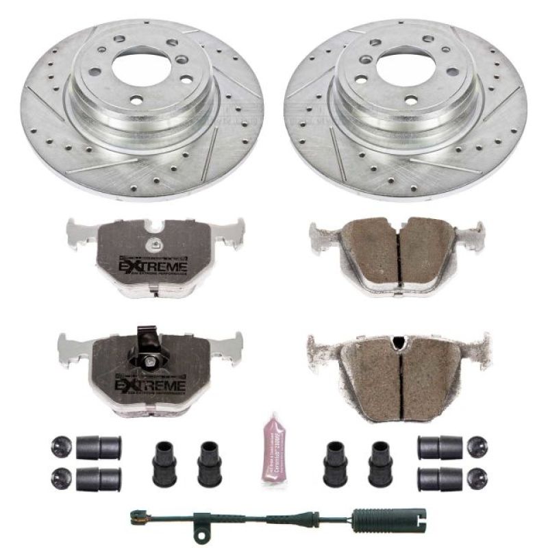 PSB Z26 Street Warrior Kit - Power Stop 1995 BMW 740i Rear Z26 Street Warrior Brake Kit