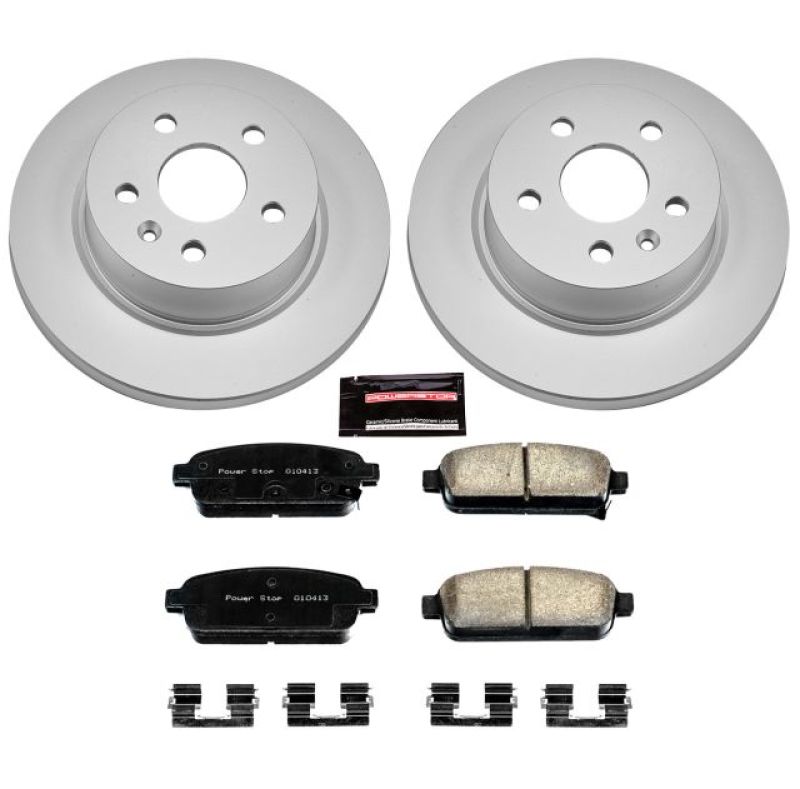 PSB Z17 Evolution Coated Kit - Power Stop 13-18 Buick Encore Rear Z17 Evolution Geomet Coated Brake Kit