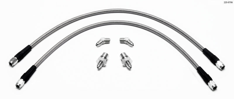 WIL Flexline Brake Hose - Wilwood Flexline Kit E36 BMW M3 w/ SL4 or SL6 Front Caliper
