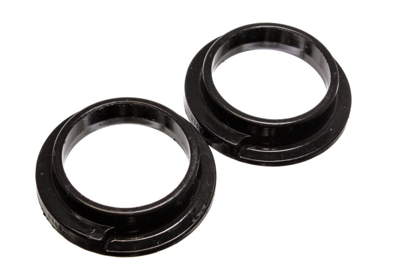 ES Spring Isolators - Black - Energy Suspension Universal 3in ID 4 5/16in OD 1 1/8in H Black Coil Spring Isolators (2 per set)