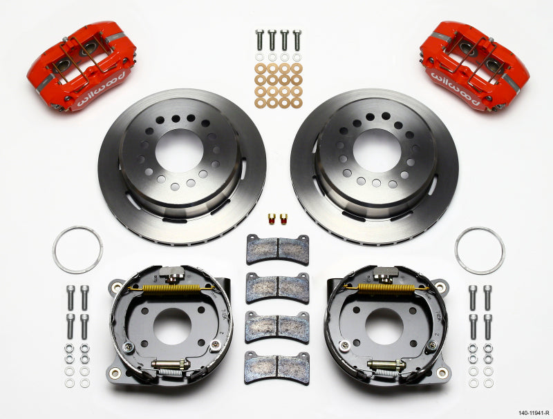 WIL Dynapro Brake Kit - Wilwood Dynapro Low-Profile 11.00in P-Brake Kit - Red AMC 71-74 2.60in Offset