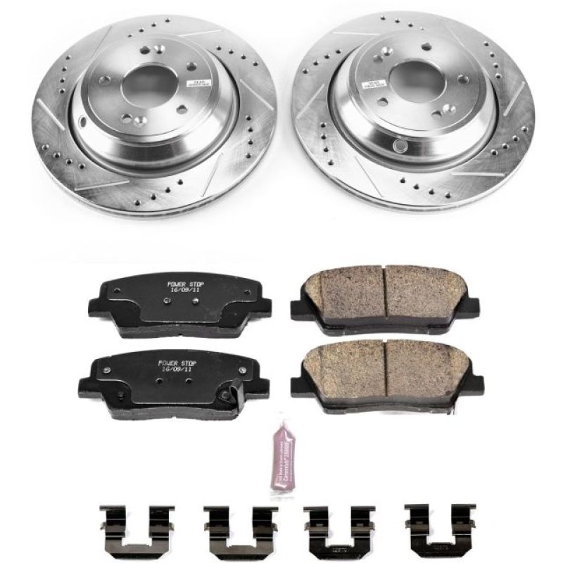 PSB Z23 Evolution Kit - Power Stop 11-16 Hyundai Equus Rear Z23 Evolution Sport Brake Kit