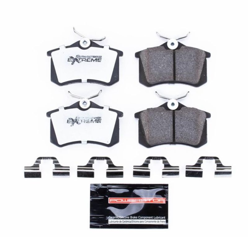 PSB Z26 Extreme Brake Pads - Power Stop 10-13 Audi A3 Rear Z26 Extreme Street Brake Pads w/Hardware