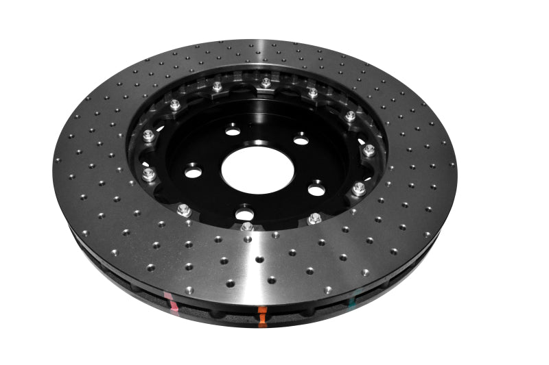DBA 5000 Series Drilled Rotors - DBA 06-10 Jeep Grand Cherokee SRT8 Front 5000 Series Cross Drilled Rotor w/Black Hat