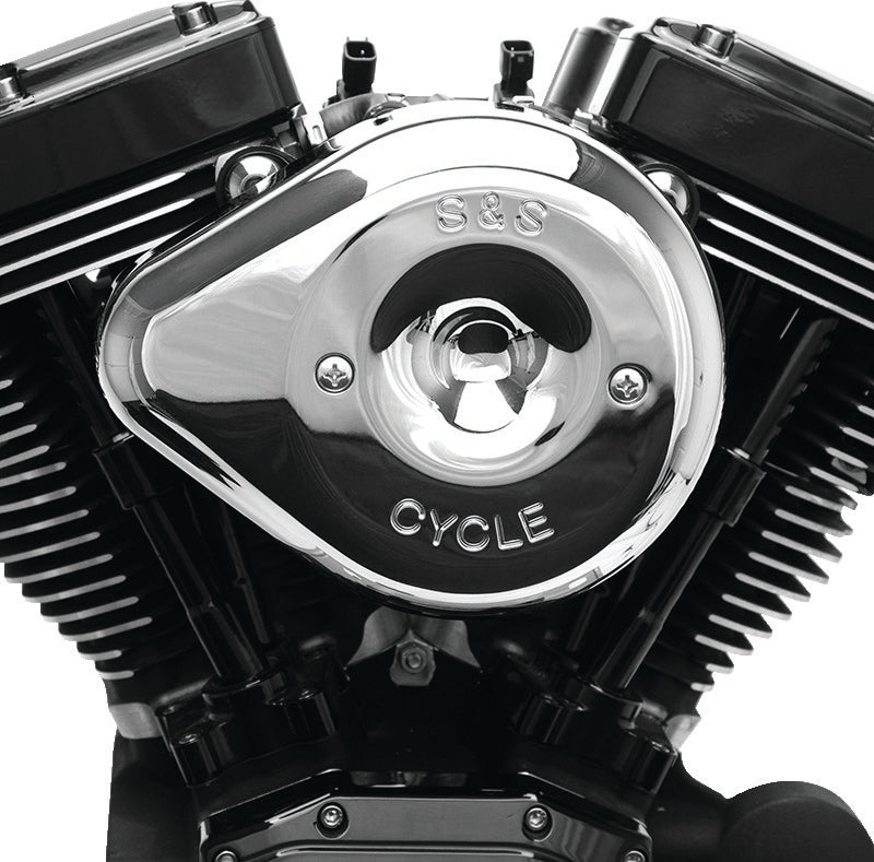 SSC Air Cleaner Kits - S&S Cycle 01-15 Fuel-Injected Softail Stealth Air Cleaner Kit w/ Chrome Teardrop Cover