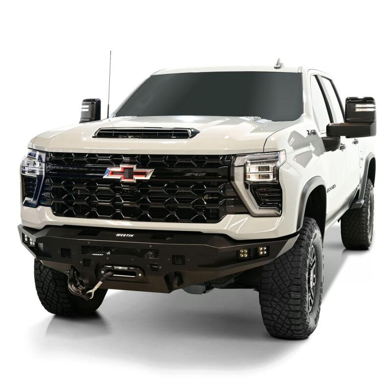 WES Pro-Series Bumpers - Westin 2024+ Chevrolet Silverado 2500/3500 Pro-Series Front Bumper - Textured Black