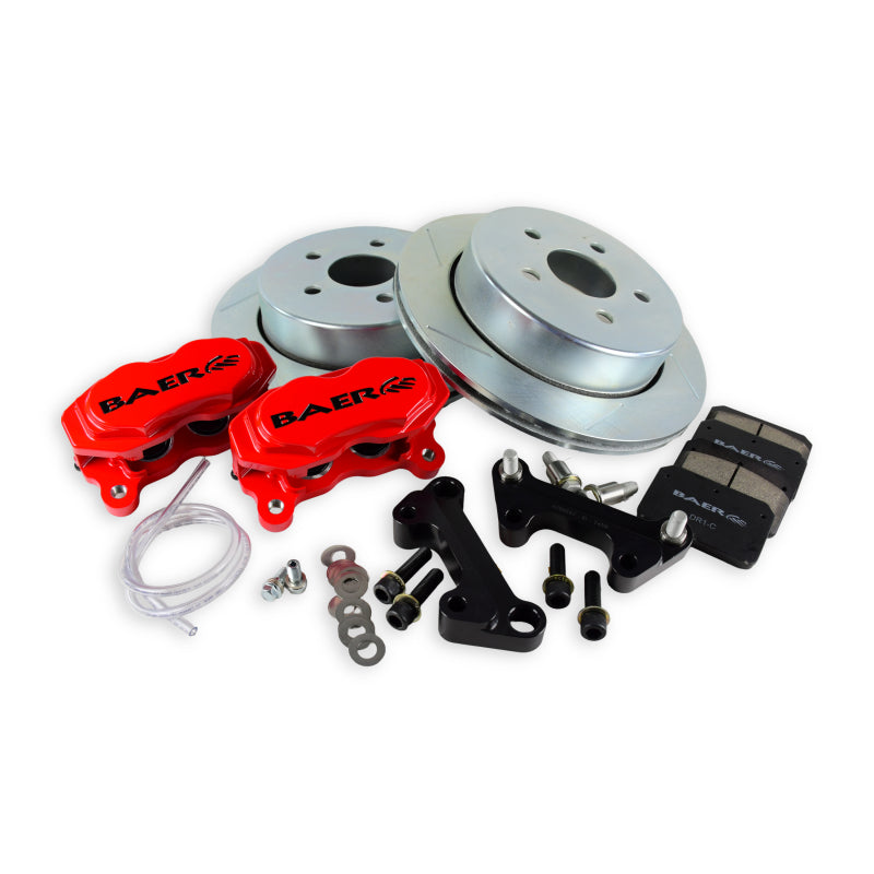 BAE SS4 Brake Kits - Baer Brakes 20-25 Jeep Gladiator 13in SS4 Rear SZ Brake Kit - Graphite Gray