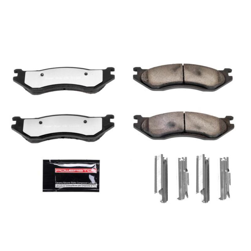 PSB Z36 Truck & Tow Brake Pads - Power Stop 1998 Dodge B1500 Front Z36 Truck & Tow Brake Pads w/Hardware