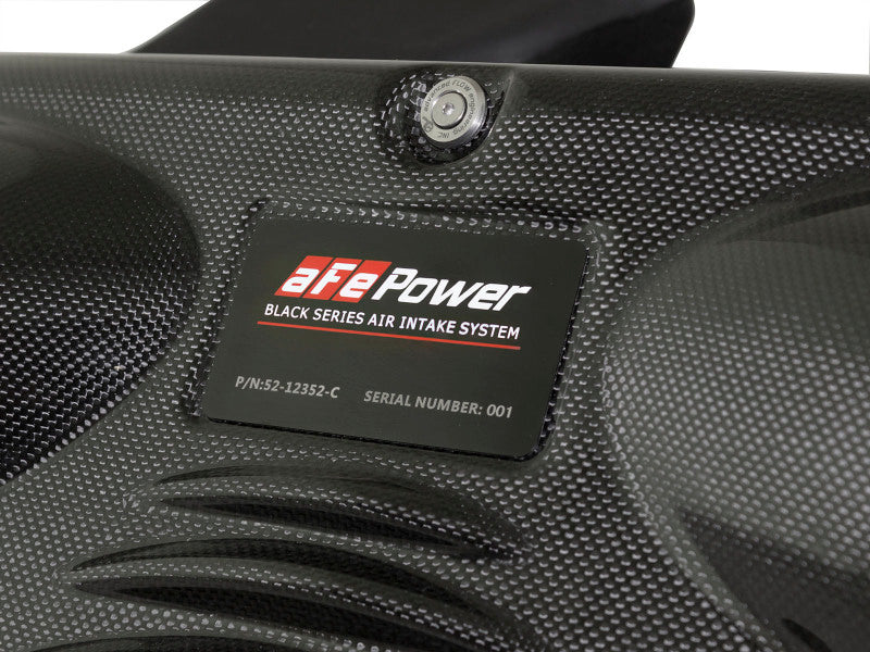 AFE Black Series Stage-2 Carbon Fiber Cold Air Intakes - aFe Black Series Cold Air Intake 12-15 Porsche Carrera/Carrera S 3.4L/3.8L