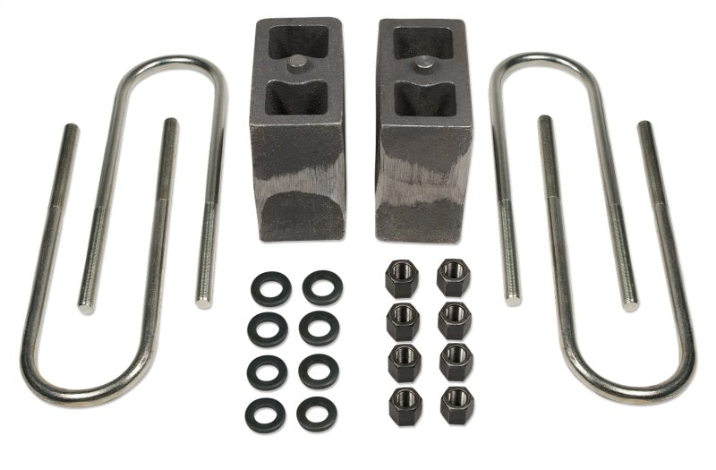 TUF Rear Block Kits - Tuff Country 99-16 Ford F-350 4wd (w/Factory Overloads) 5.5in Rear Block & U-Bolt Kit Tapered