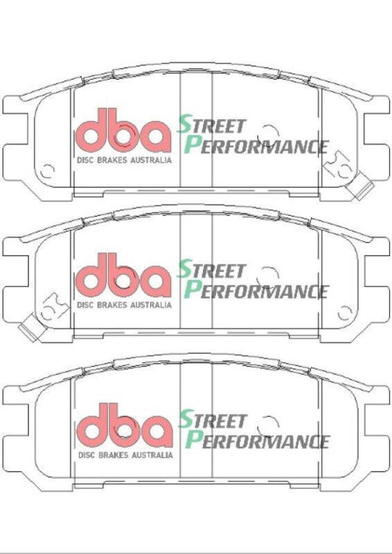 DBA SP Performance Brake Pads - DBA 1998 Subaru Impreza RS Sedan SP Performance Rear Brake Pads