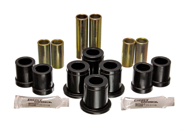 ES Cntrl Arm Bushings - Black - Energy Suspension 1980-86 Nissan 720 Truck 2WD/4WD Black Front Control Arm Bushing Set