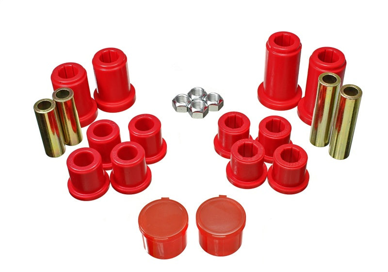 ES Cntrl Arm Bushings - Red - Energy Suspension 07-13 Chevrolet Silverado1500 4WD Front Control Arm Bushing Set - Red