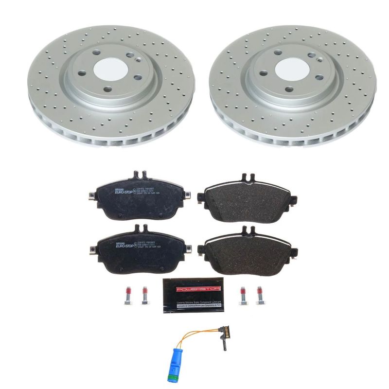 PSB Euro-Stop Kit - Power Stop 17-19 Infiniti QX30 Front Euro-Stop Brake Kit