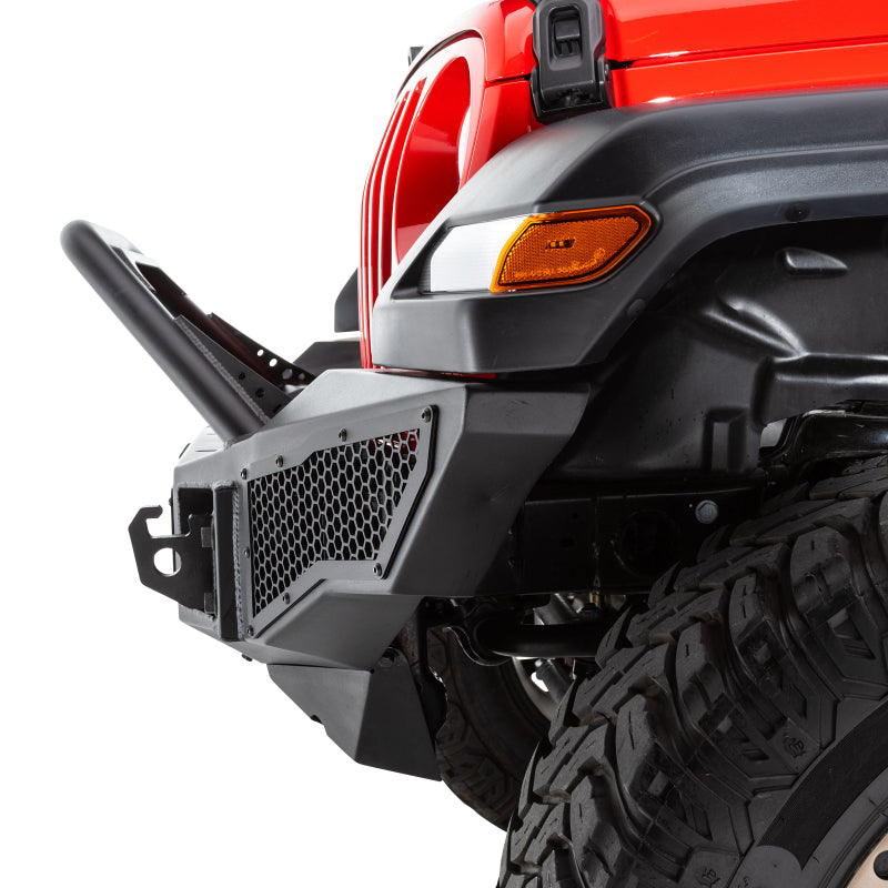 GOR Rockline Bumper - Go Rhino 07-20 Jeep Wrangler JL/JLU/JK/JKU/Gladiator JT Rockline Full Width Bumper w/ Overrider