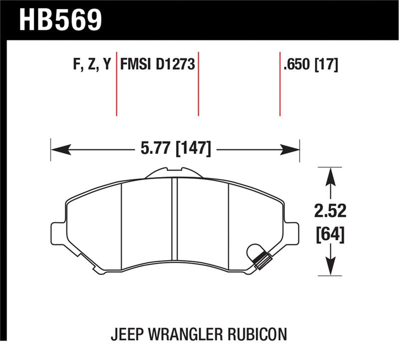 HAWK Ceramic Brake Pad Sets - Hawk Performance Ceramic Street Brake Pads