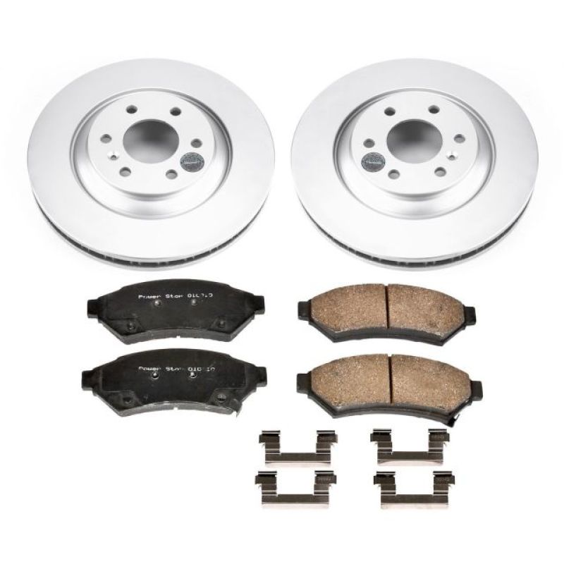 PSB Z17 Evolution Coated Kit - Power Stop 14-17 Mobility Ventures MV-1 Front Z17 Evolution Geomet Coated Brake Kit