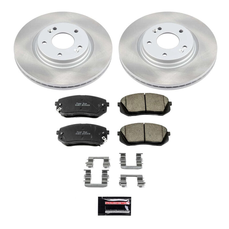 PSB Semi-Coated Rotor Kits - Power Stop 2015 Hyundai Sonata Front Semi-Coated Rotor Kit