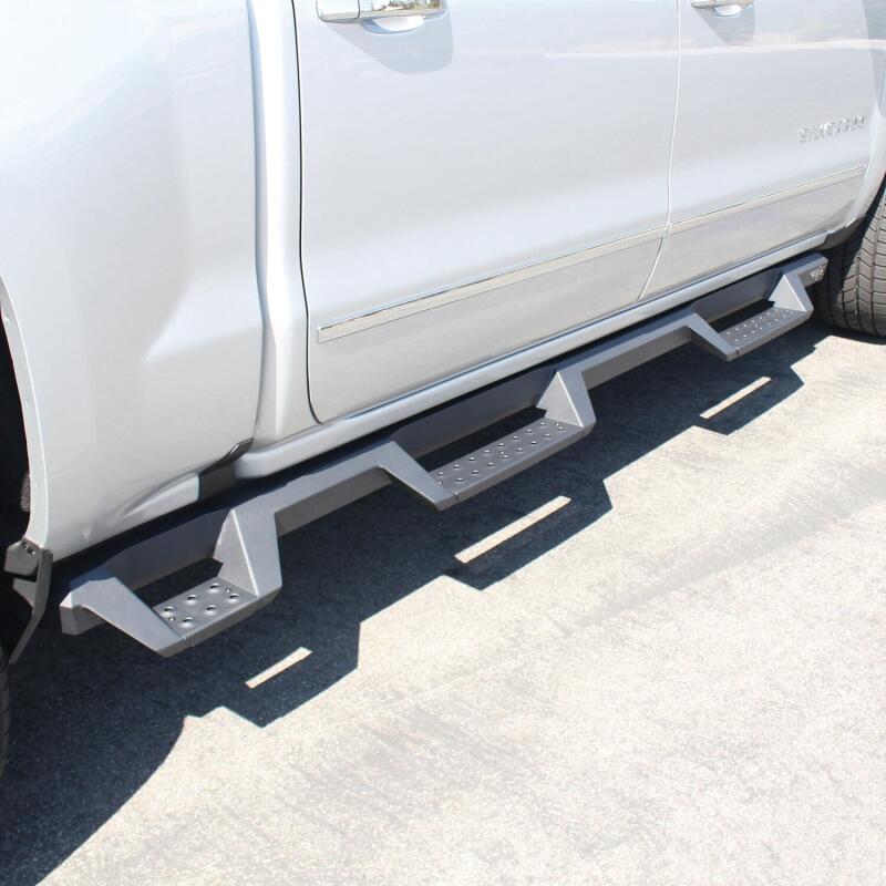WES Nerf Bars - HDX Drop - Westin 07-18 Chevrolet Silverado 1500 CC 5.5ft Bed HDX Drop W2W Nerf Step Bars - Tex. Blk