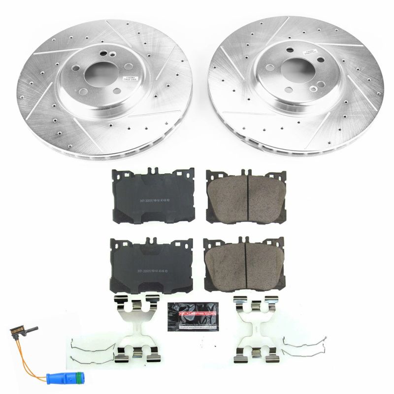 PSB Z23 Evolution Kit - Power Stop 2018 Mercedes-Benz C43 AMG Front Z23 Evolution Sport Brake Kit
