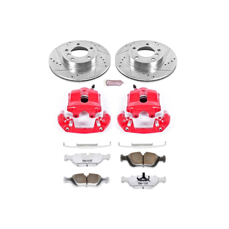 PSB Z26 Street Kit w/Cals - Power Stop 2000 BMW 323Ci Front Z26 Street Warrior Brake Kit w/Calipers