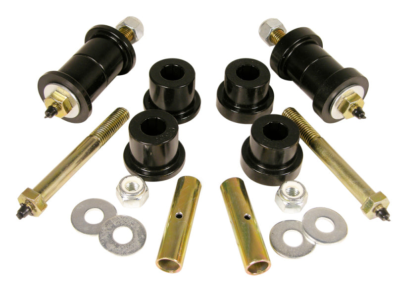 PRO Spring/Shackle Bush- Blk - Prothane 87-96 Jeep YJ Front & Rear Main Spring Eye Bushings - Black